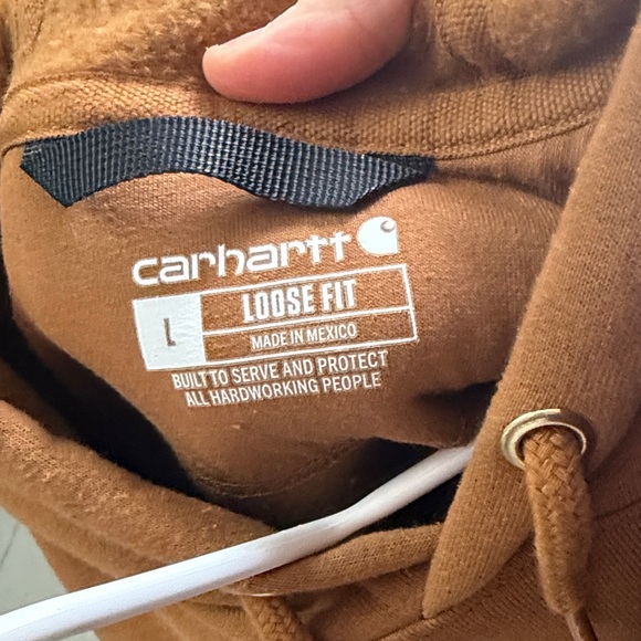 Carhartt Men's Warm Brown Hoodie - Picture 3 of 3
